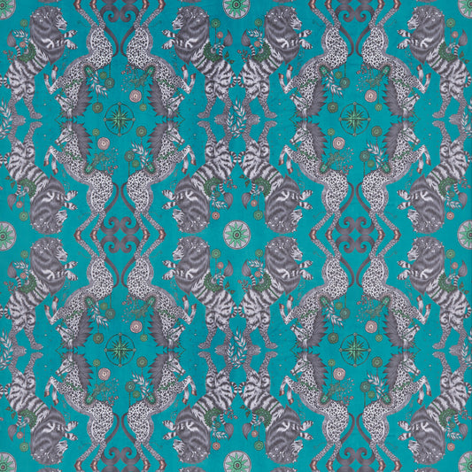CLARKE AND CLARKE CASPIAN VELVET TEAL