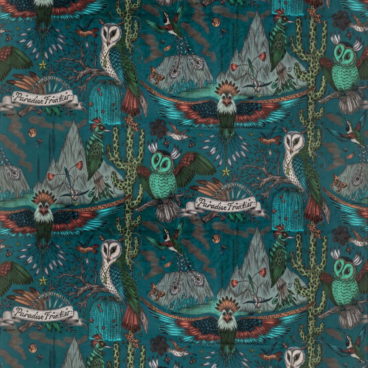 CLARKE AND CLARKE FRONTIER VELVET TEAL