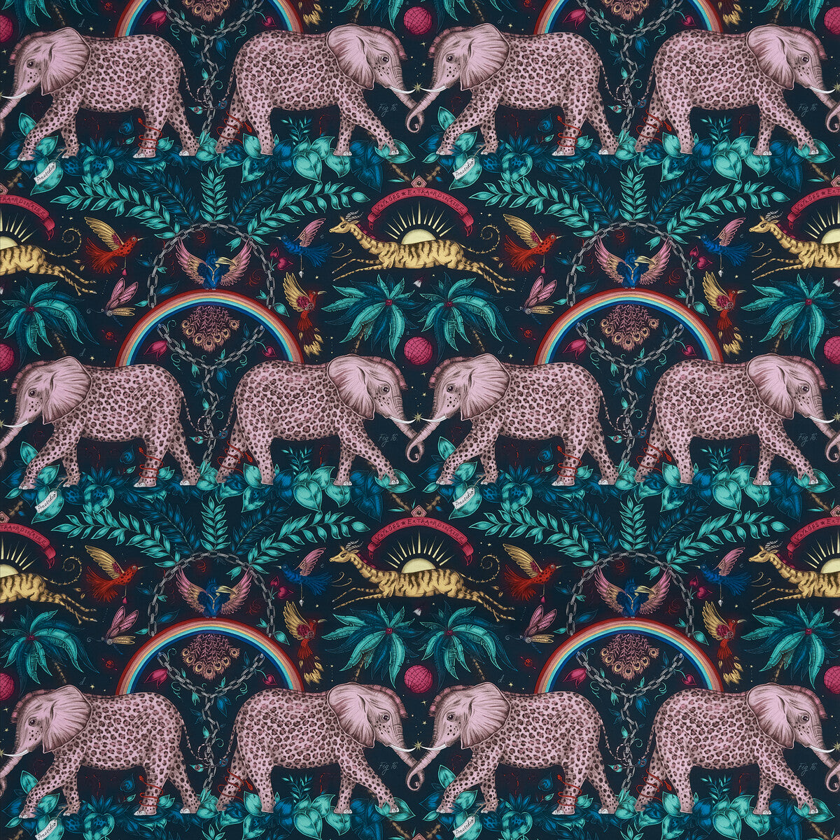 CLARKE AND CLARKE ZAMBEZI SATIN NAVY