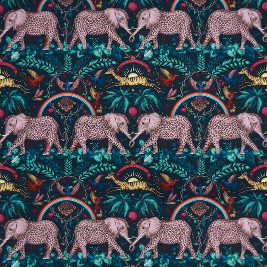 CLARKE AND CLARKE ZAMBEZI SATIN NAVY