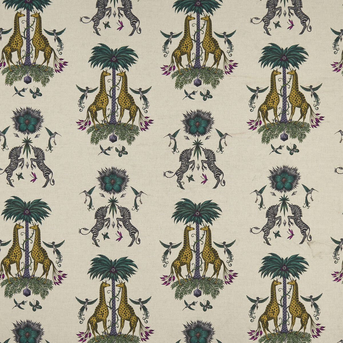 CLARKE AND CLARKE CREATURA LINEN YELLOW