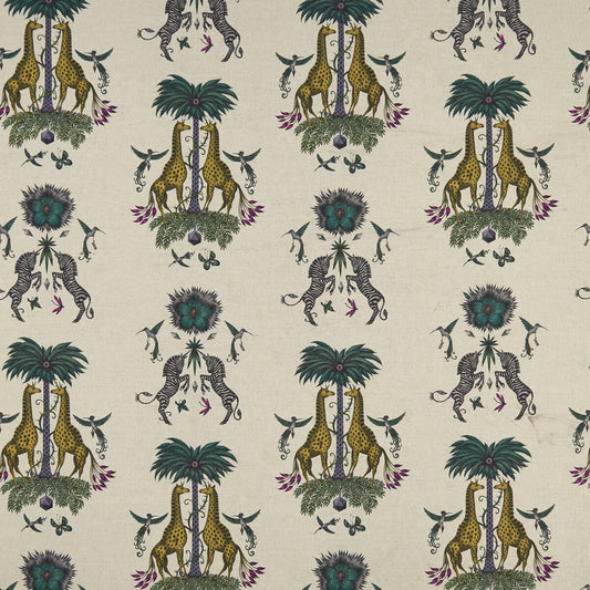 CLARKE AND CLARKE CREATURA LINEN YELLOW