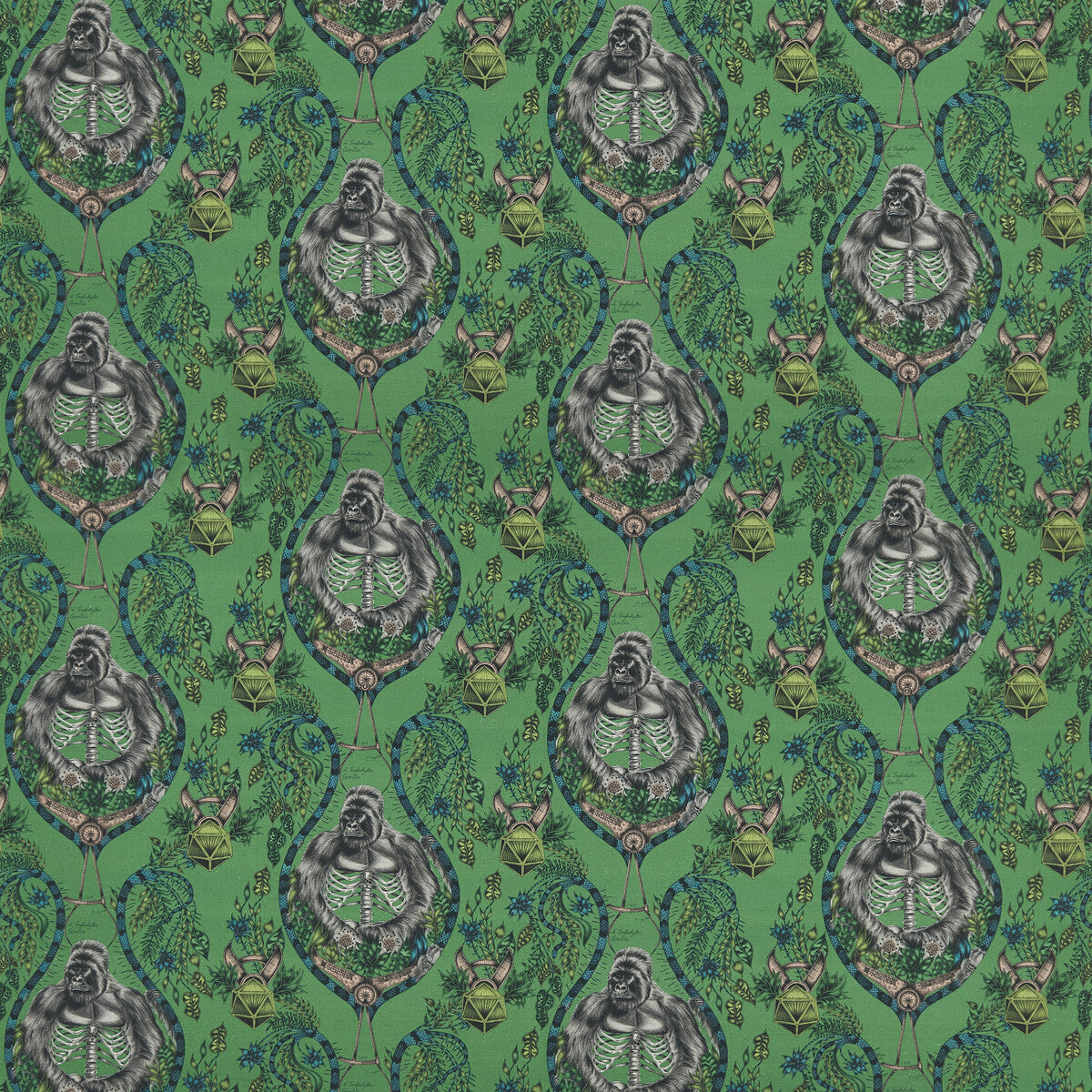 CLARKE AND CLARKE SILVERBACK LINEN GREEN