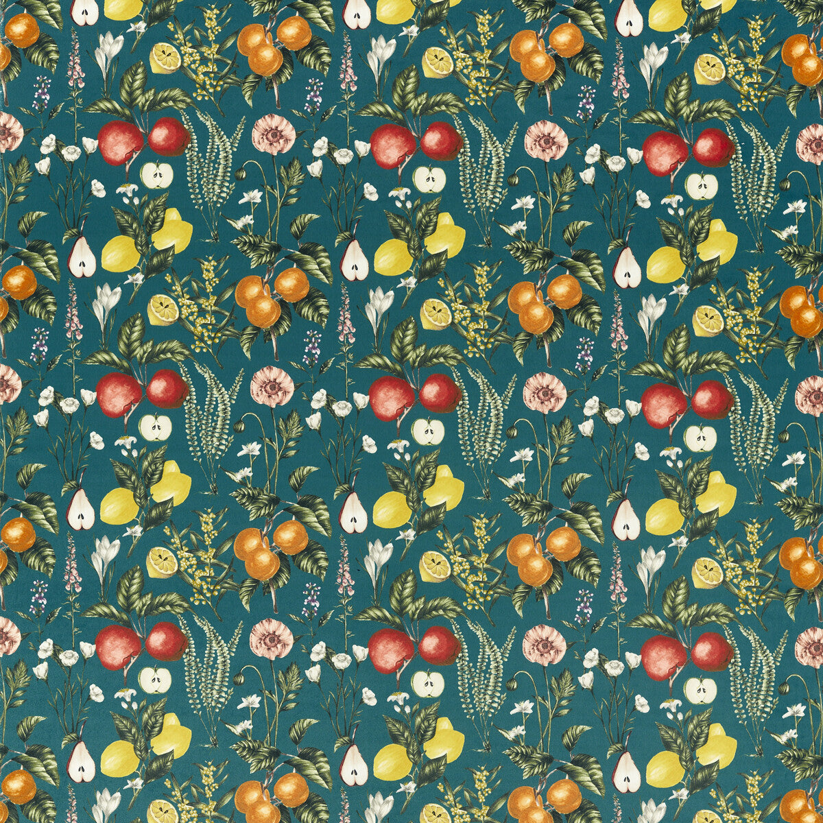 CLARKE AND CLARKE SORENTO TEAL VELVET