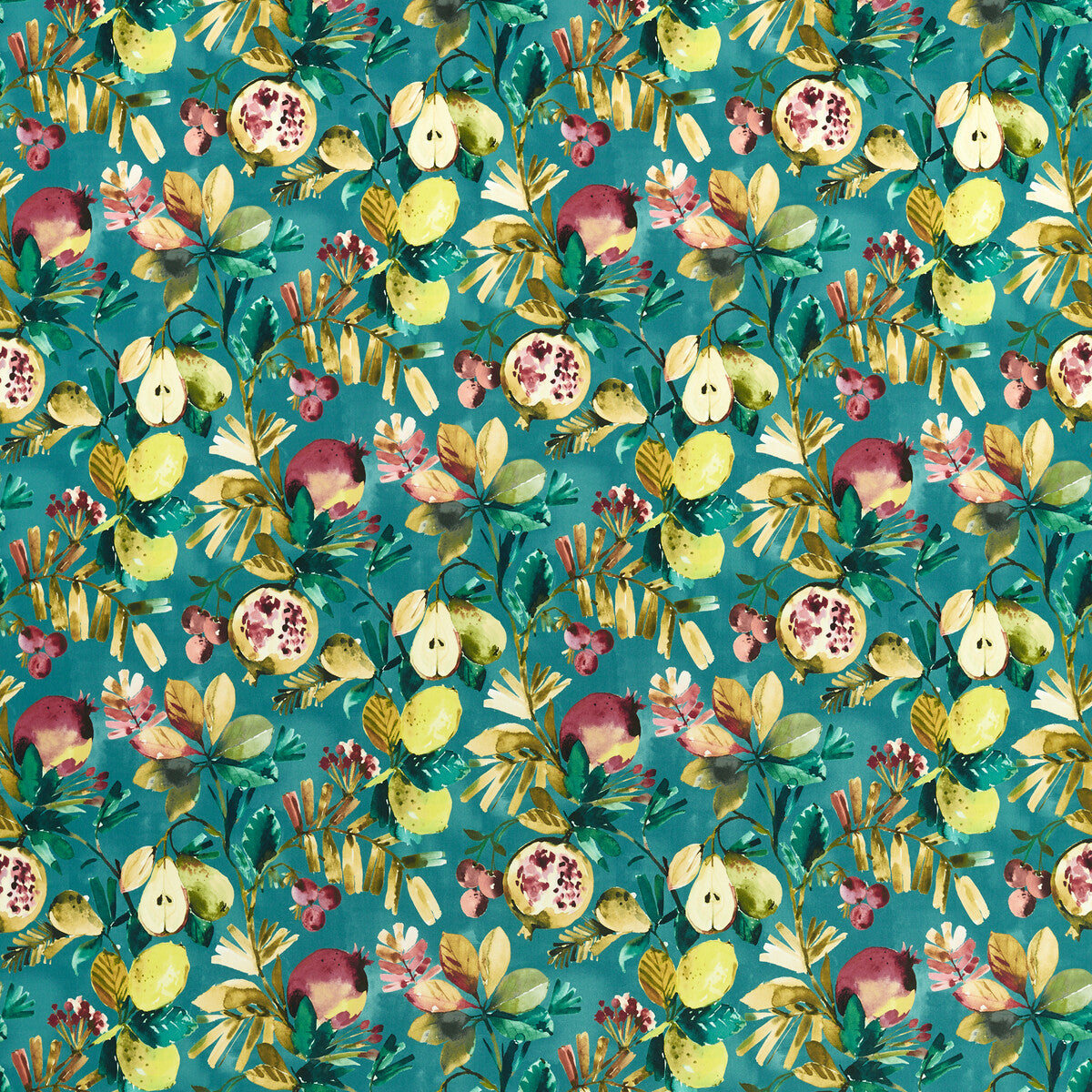 CLARKE AND CLARKE FRUTA TEAL VELVET