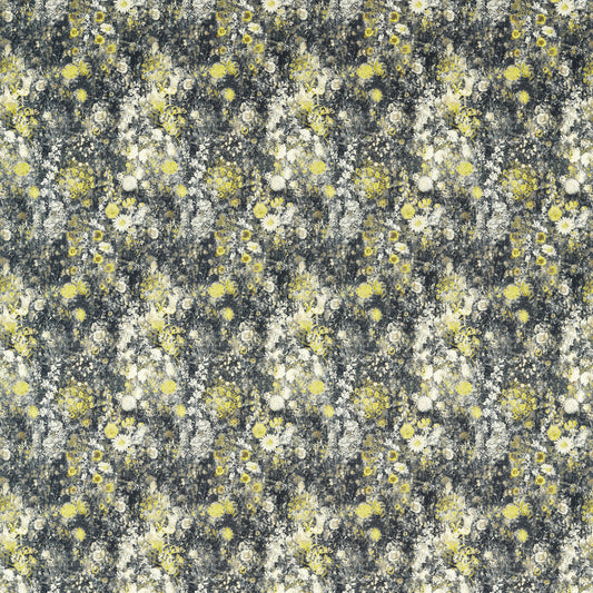 CLARKE AND CLARKE ROSEDENE CHARCOAL/CHARTREUSE