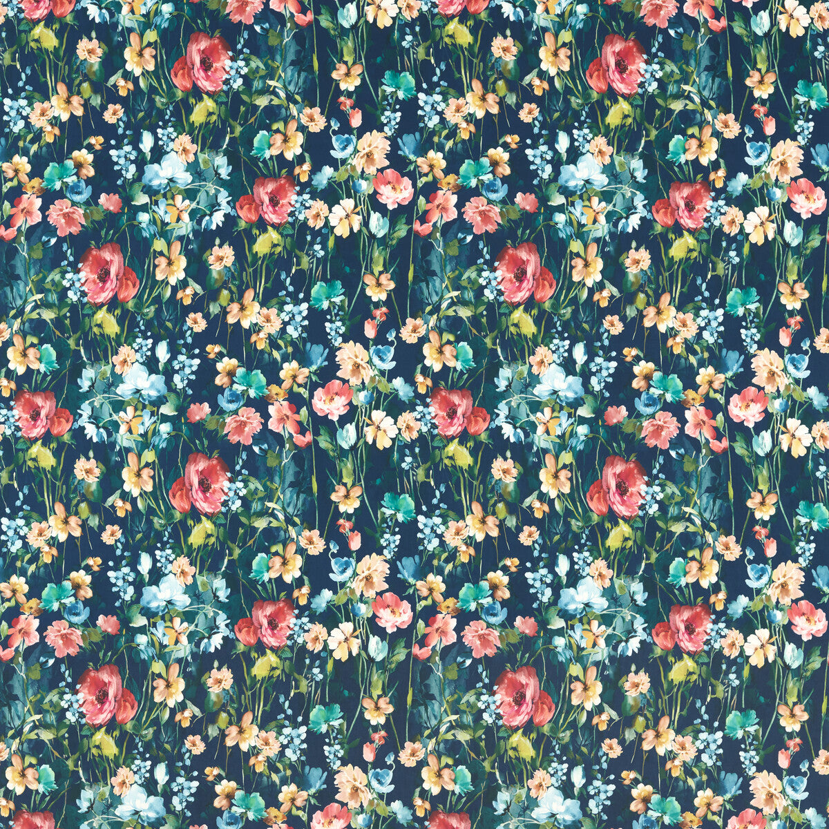 CLARKE AND CLARKE WILD MEADOW MIDNIGHT VELVET