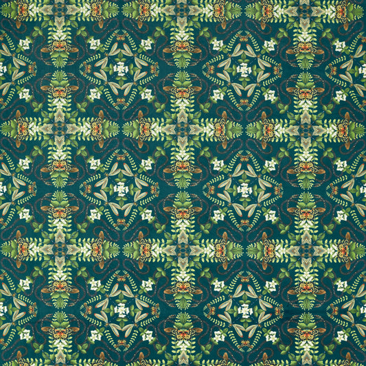 CLARKE AND CLARKE EMERALD FOREST TEAL VELVET