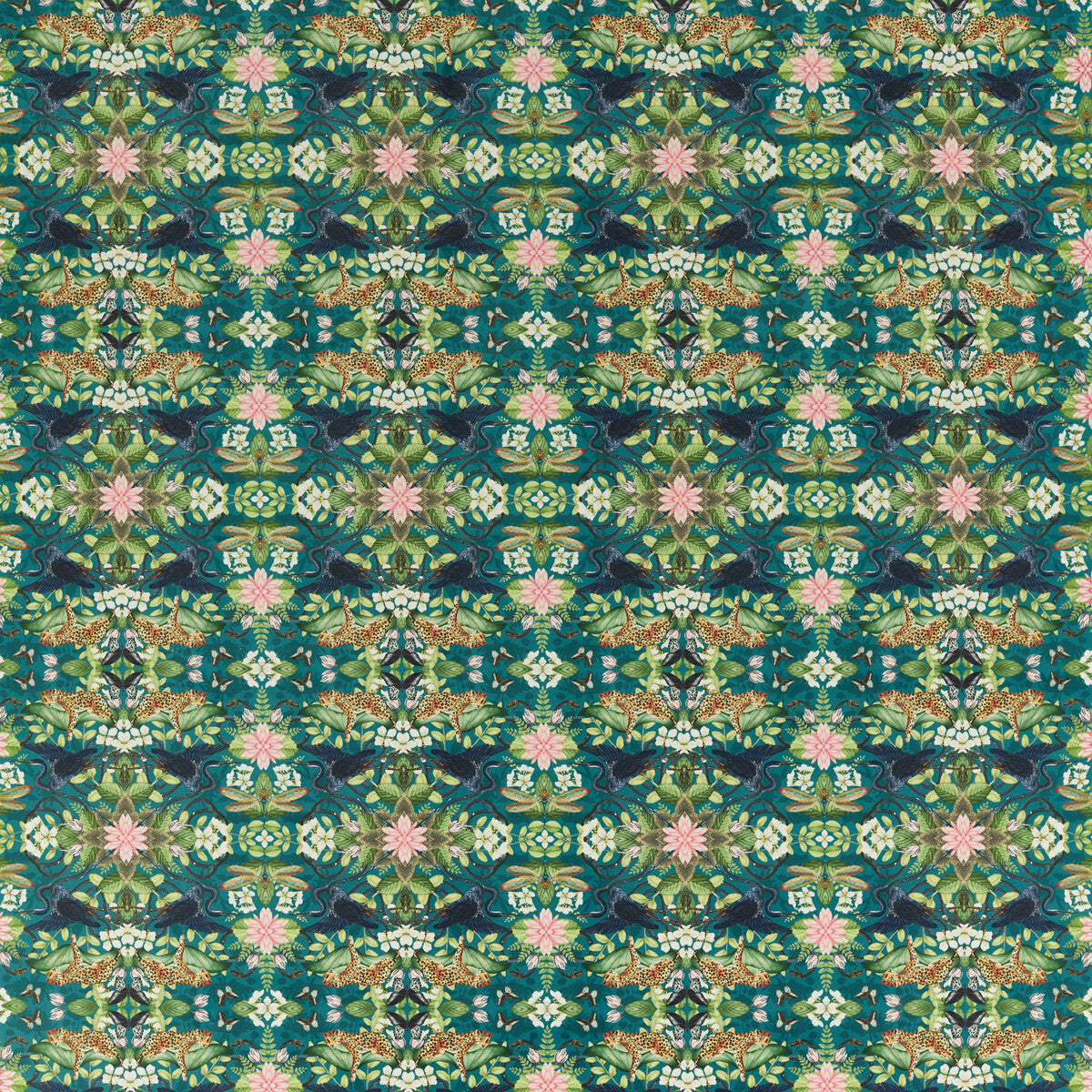 CLARKE AND CLARKE WONDERLUST TEA STORY TEAL VELVET