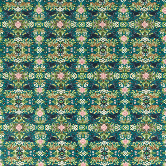 CLARKE AND CLARKE WONDERLUST TEA STORY TEAL VELVET