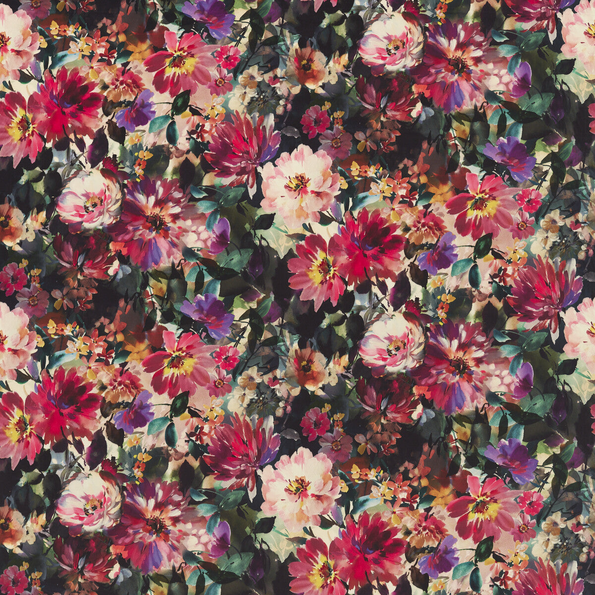 CLARKE AND CLARKE TAHITI FUCHSIA VELVET