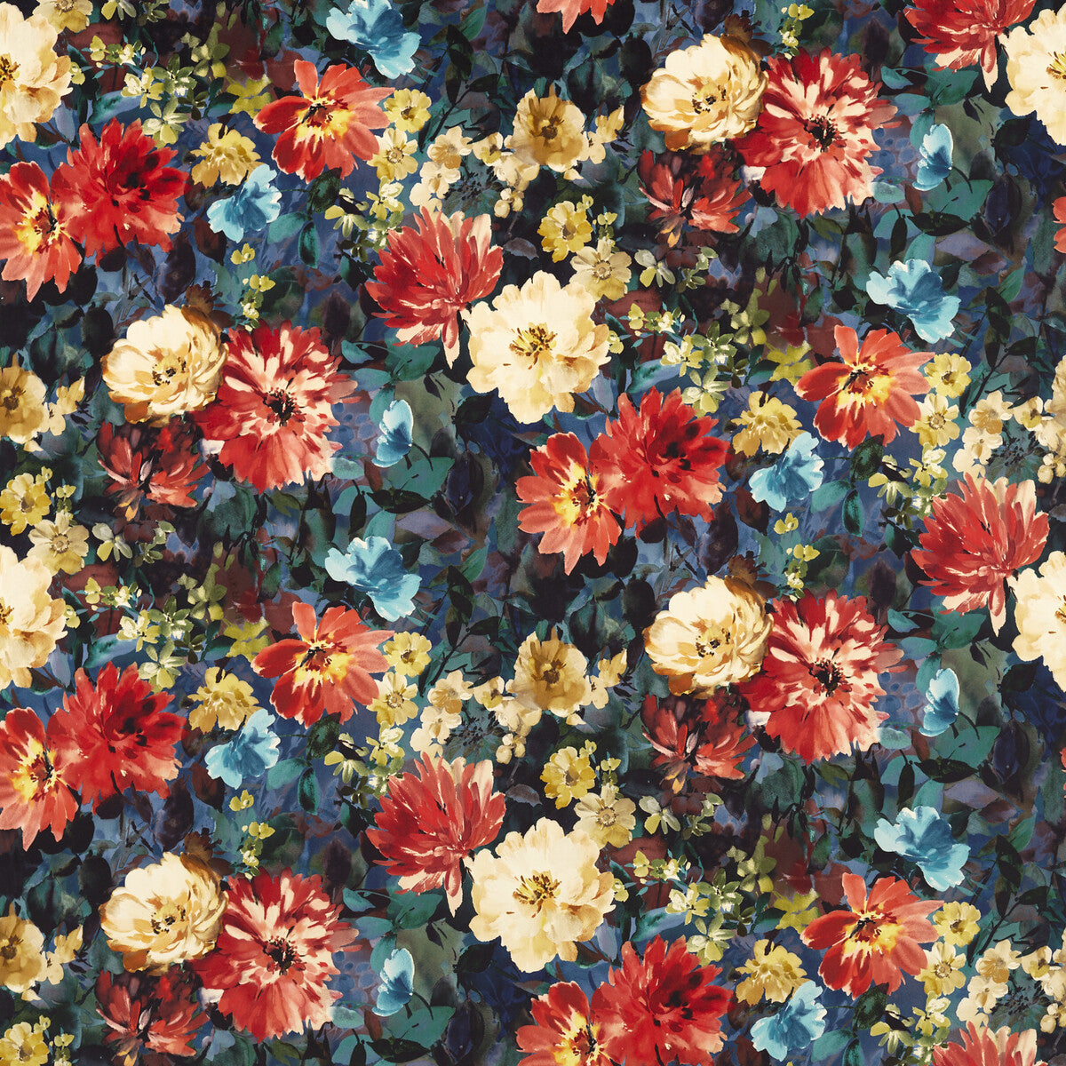CLARKE AND CLARKE TAHITI MIDNIGHT VELVET
