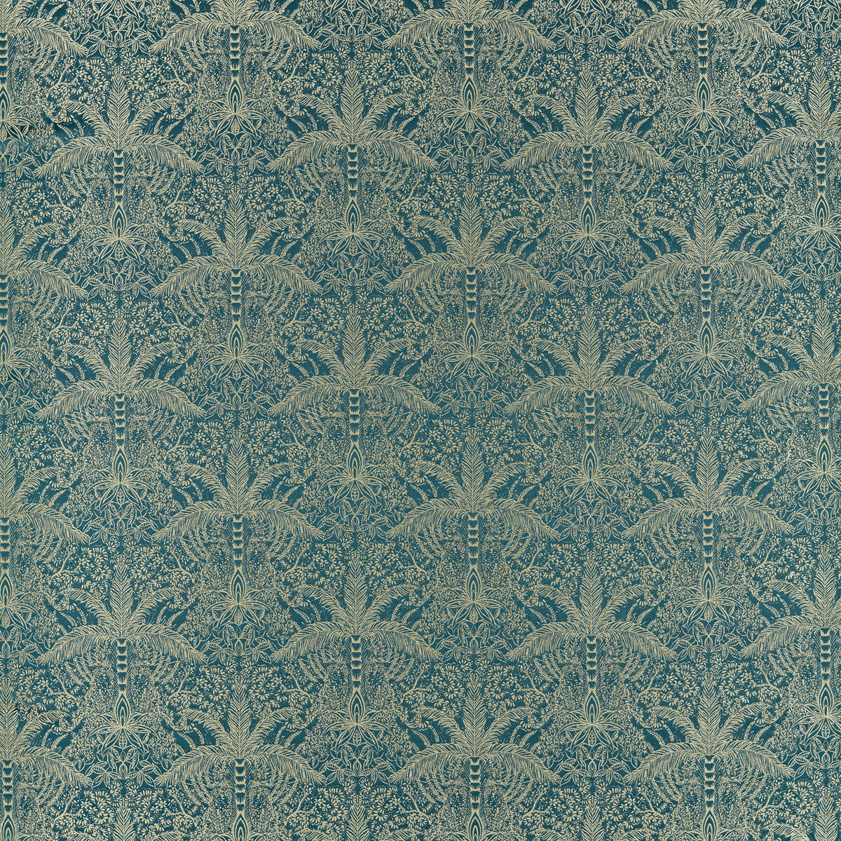 CLARKE AND CLARKE LEOPARDO KINGFISHER JACQUARD