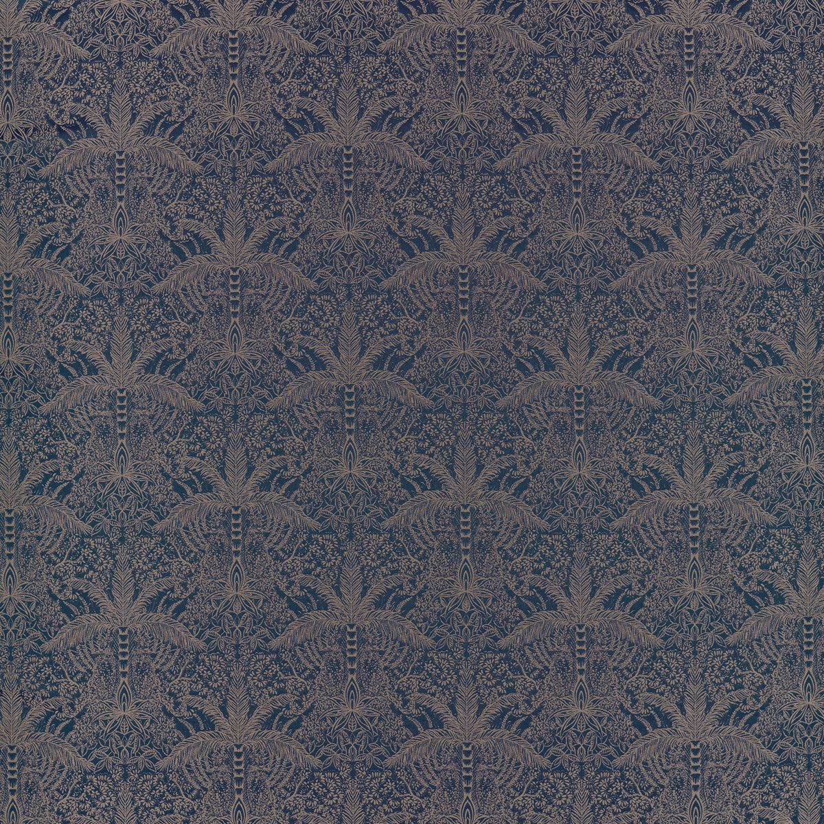 CLARKE AND CLARKE LEOPARDO MIDNIGHT/COPPER JACQUARD