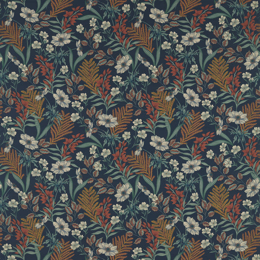CLARKE AND CLARKE HAZELBURY LINEN MIDNIGHT/SPICE