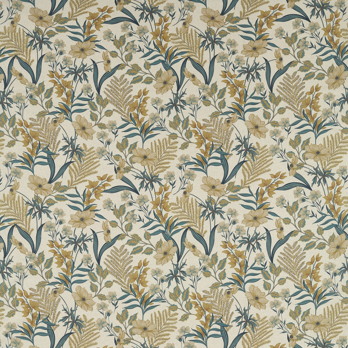 CLARKE AND CLARKE HAZELBURY LINEN OCHRE