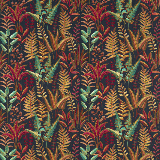 CLARKE AND CLARKE BRACKEN RUSSET AQUA EMB