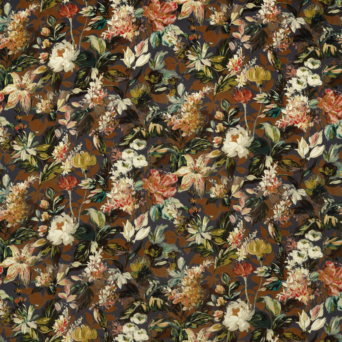 CLARKE AND CLARKE LILUM RUSSET NOIR VELVET