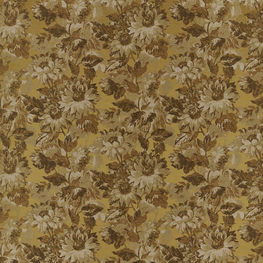 CLARKE AND CLARKE SUNFOREST OCHRE JACQUARD