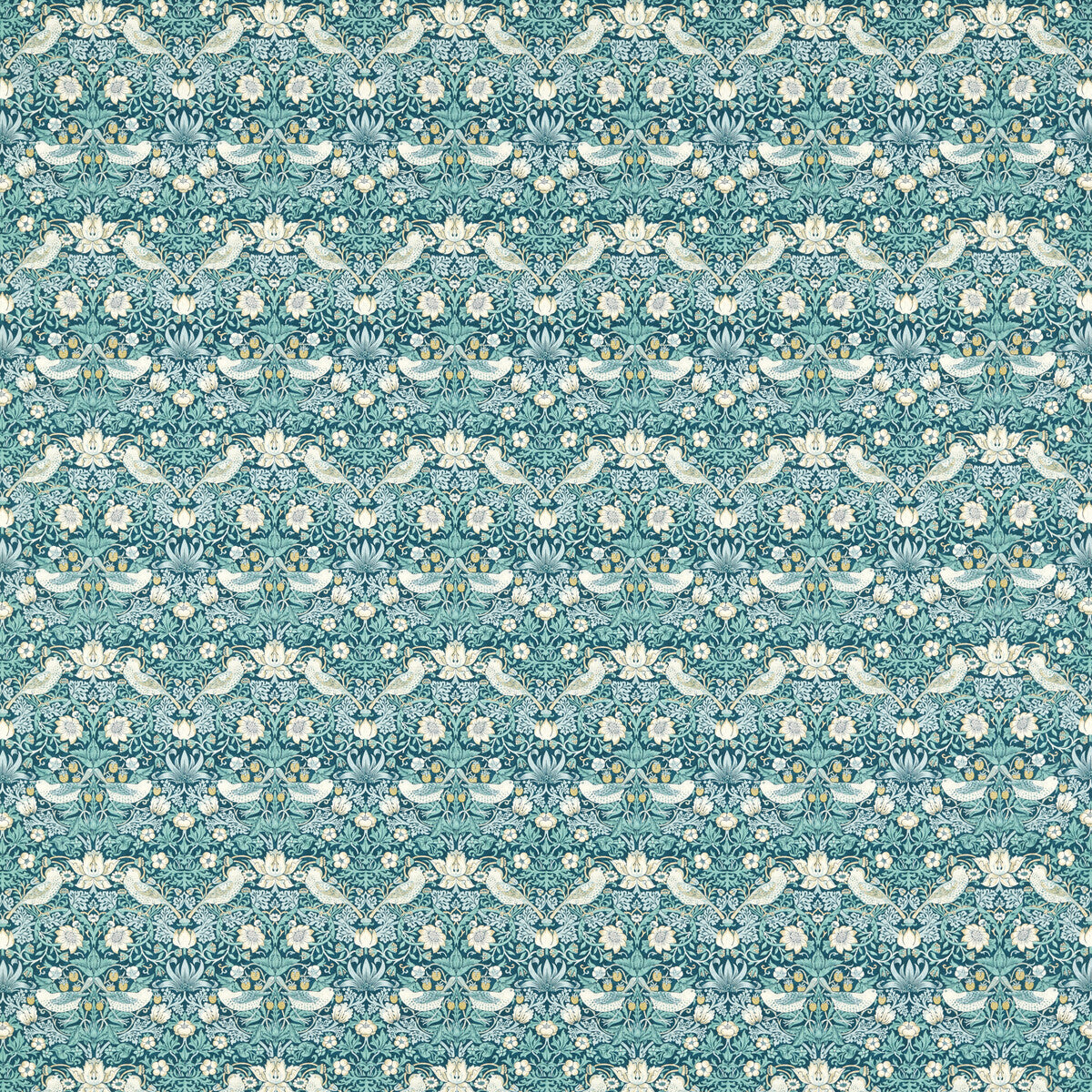 CLARKE AND CLARKE STRAWBERRY THIEF TEAL