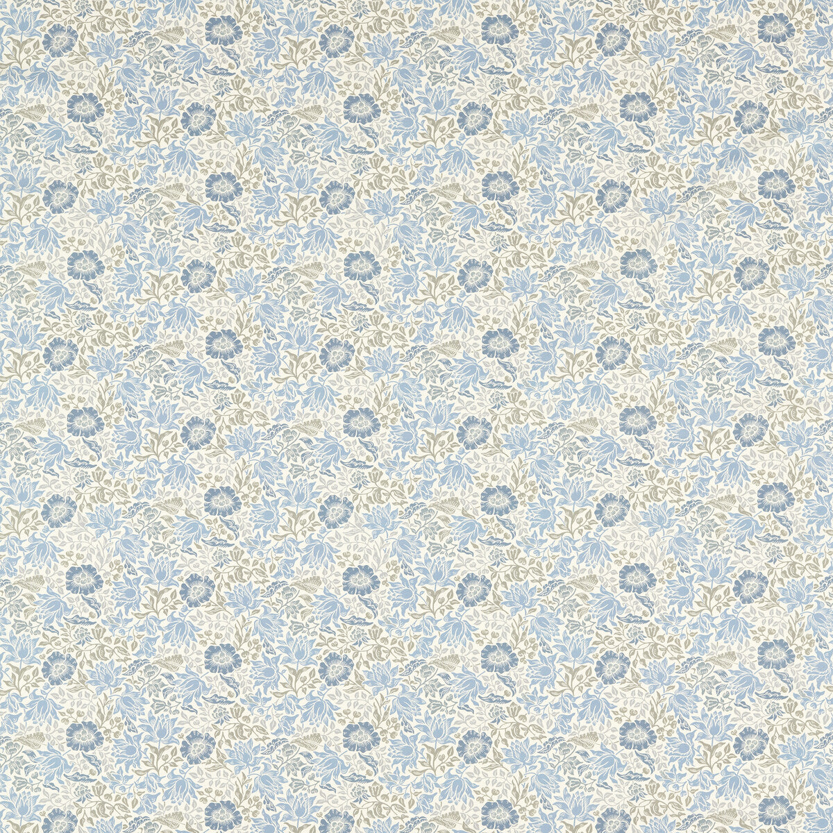 CLARKE AND CLARKE MALLOW DENIM/IVORY