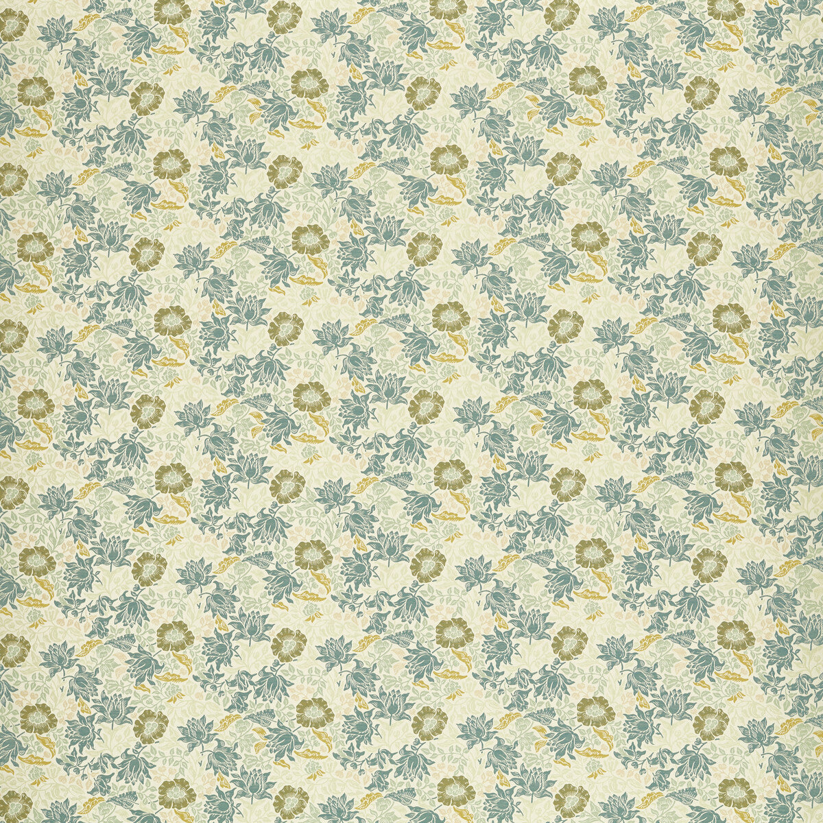 CLARKE AND CLARKE MALLOW JACQUARD MINERAL/CHARTREUSE