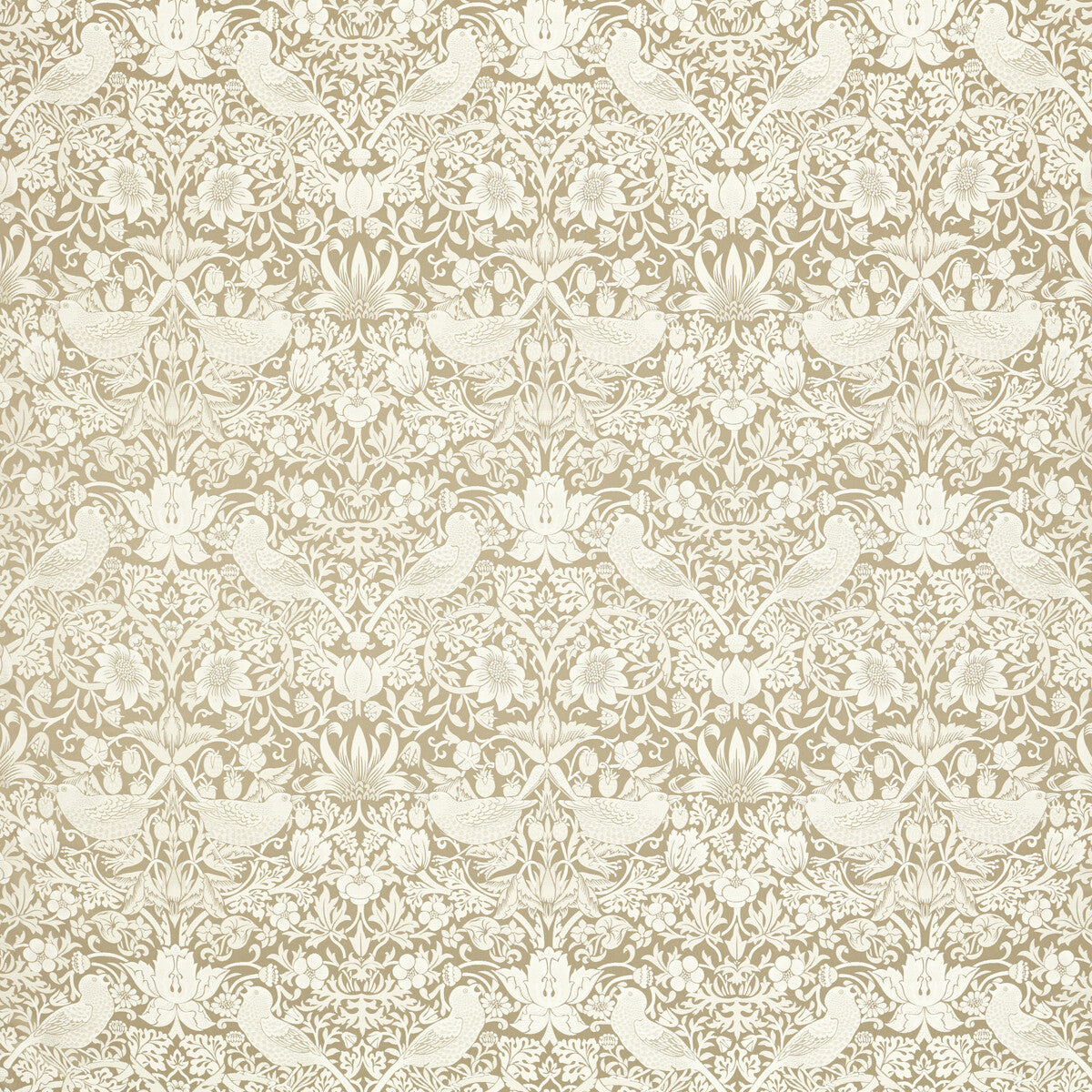 CLARKE AND CLARKE STRAWBERRY THIEF JACQUARD LINEN