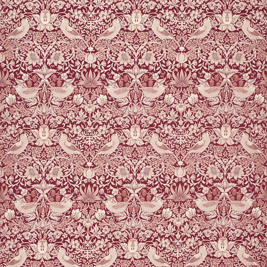 CLARKE AND CLARKE STRAWBERRY THIEF JACQUARD PLUM