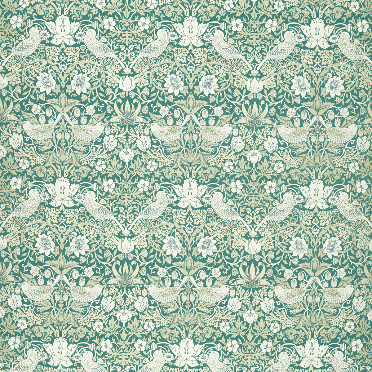 CLARKE AND CLARKE STRAWBERRY THIEF JACQUARD TEAL