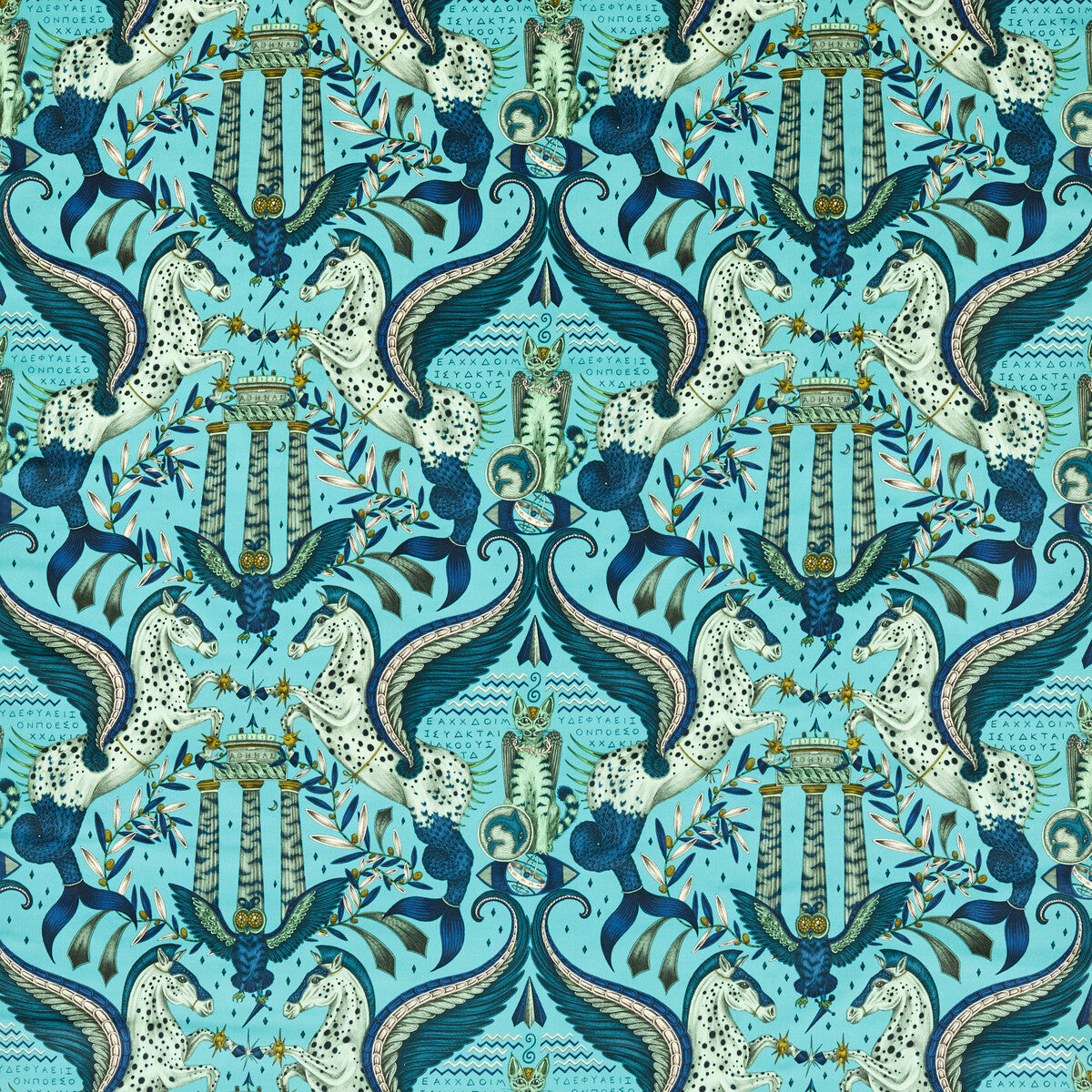 CLARKE AND CLARKE ODYSSEY MYTHOS VELVET PEACOCK