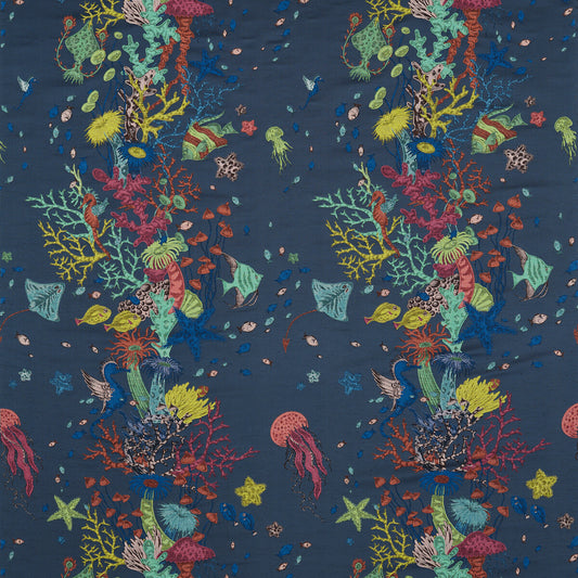 CLARKE AND CLARKE SEAFOREST JACQUARD NAVY