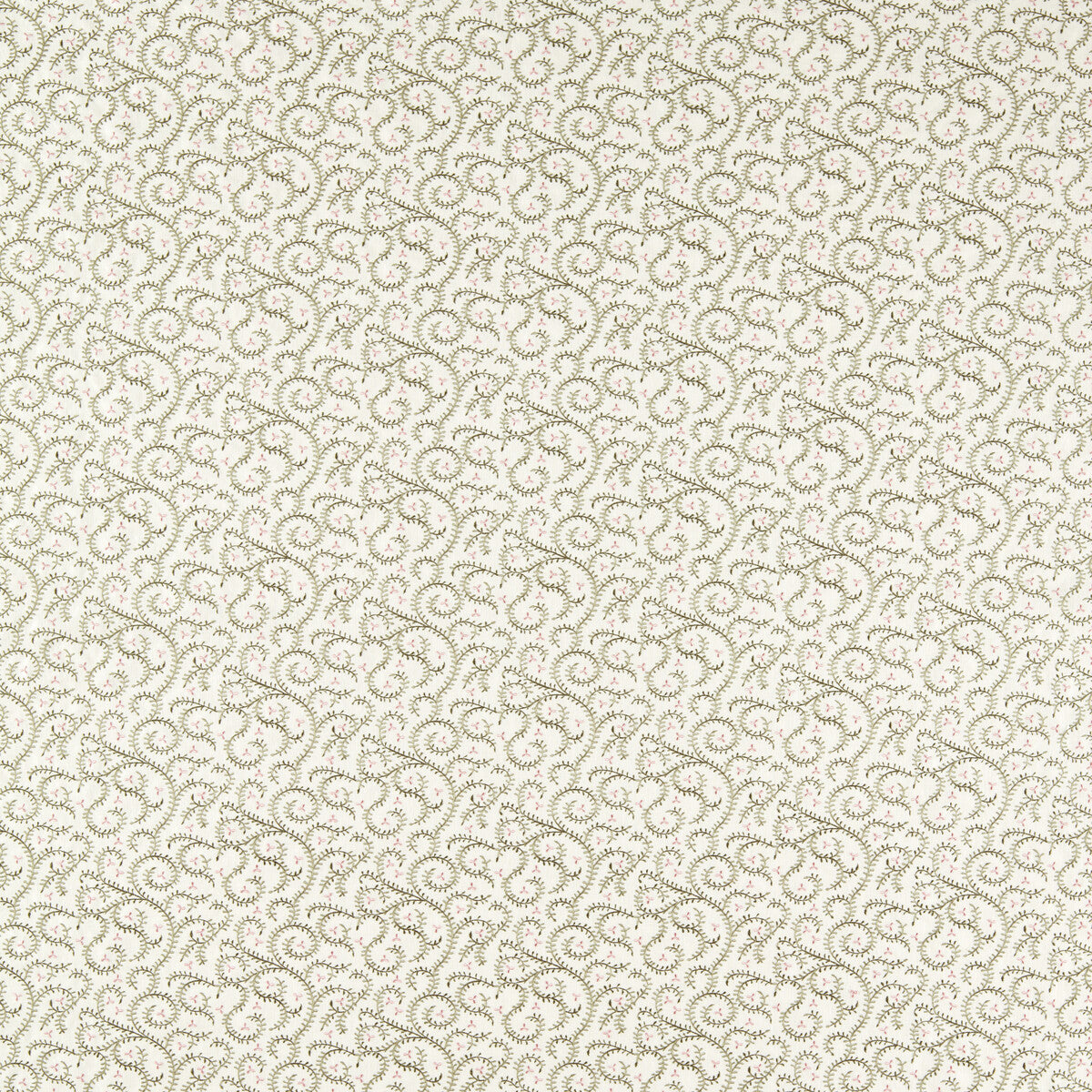 CLARKE AND CLARKE BUTA EMBROIDERY SAGE/BLUSH
