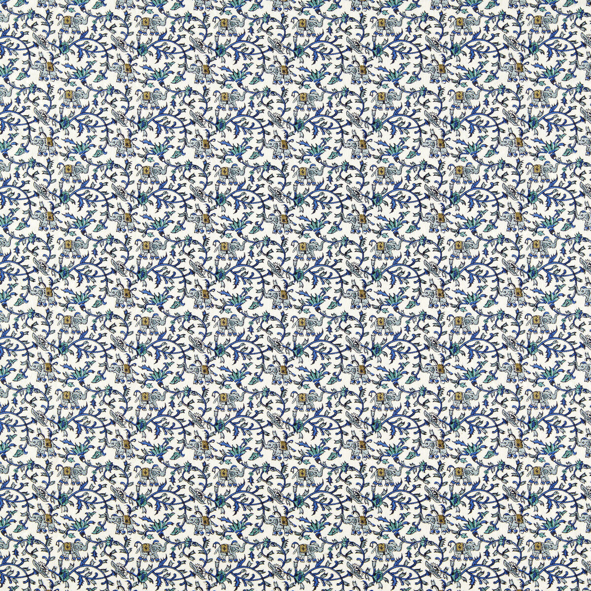 CLARKE AND CLARKE HATHI EMBROIDERY COBALT