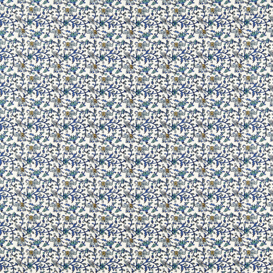 CLARKE AND CLARKE HATHI EMBROIDERY COBALT