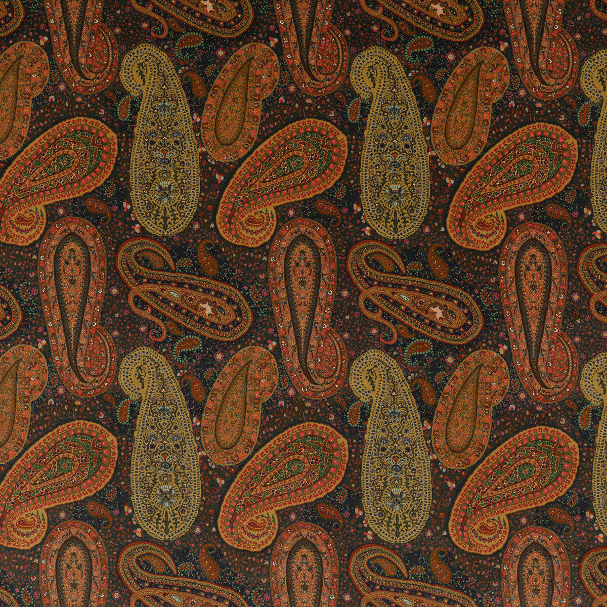 MULBERRY PEREGRINE PAISLEY VELVET PLUM