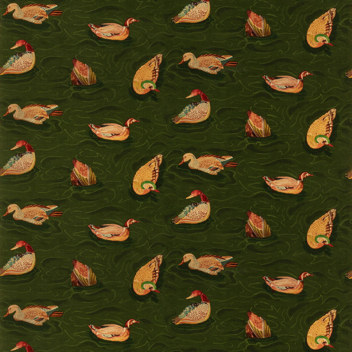 MULBERRY DUCK POND VELVET EMERALD