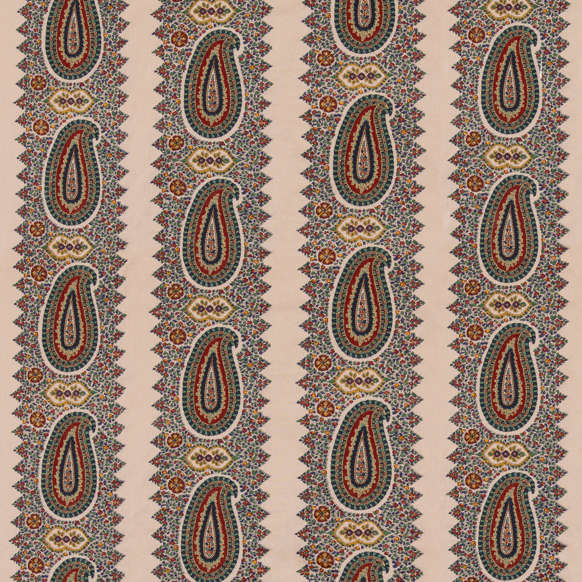 MULBERRY PAISLEY STRIPE INDIGO/RED