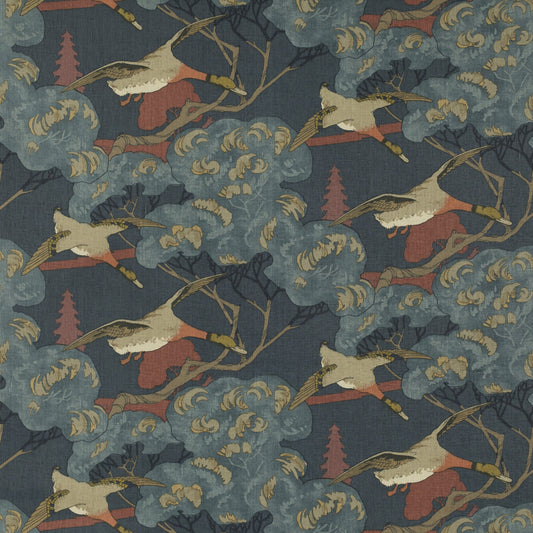 MULBERRY FLYING DUCKS RED/BLUE