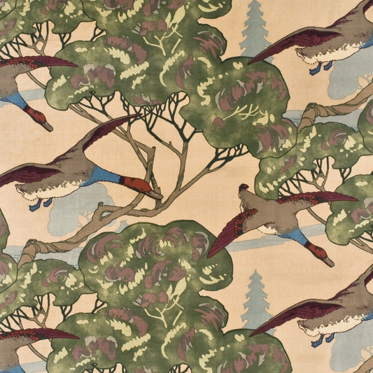 MULBERRY FLYING DUCKS VELVET CAMEL
