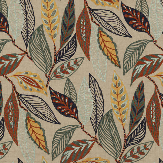 MULBERRY FOREST LEAVES INDIGO/TEAL