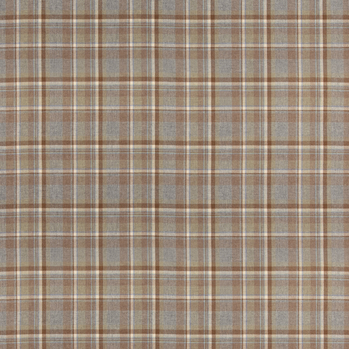 MULBERRY LINDISFARNE PLAID FAWN/AQUA