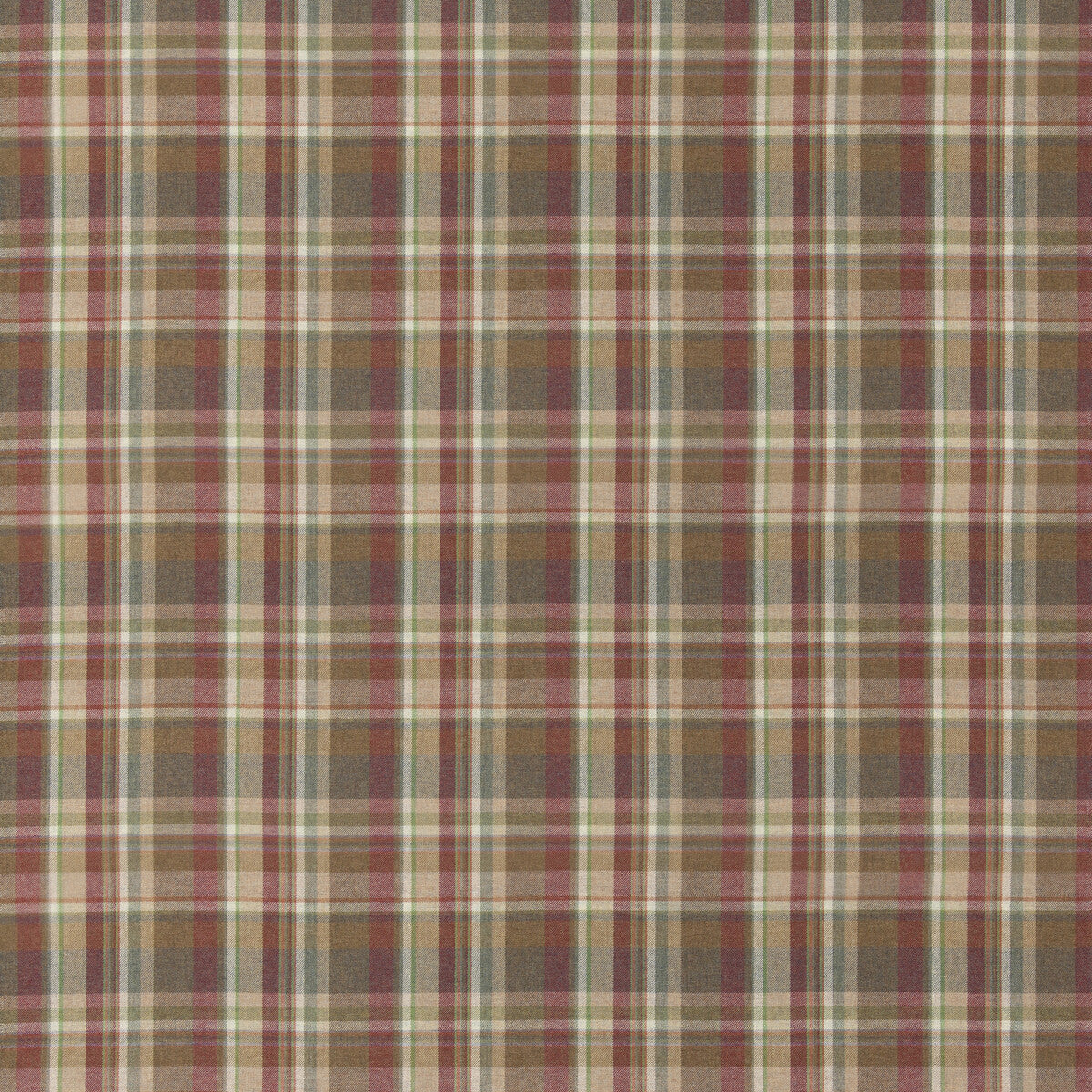 MULBERRY LINDISFARNE PLAID RED/GOLD