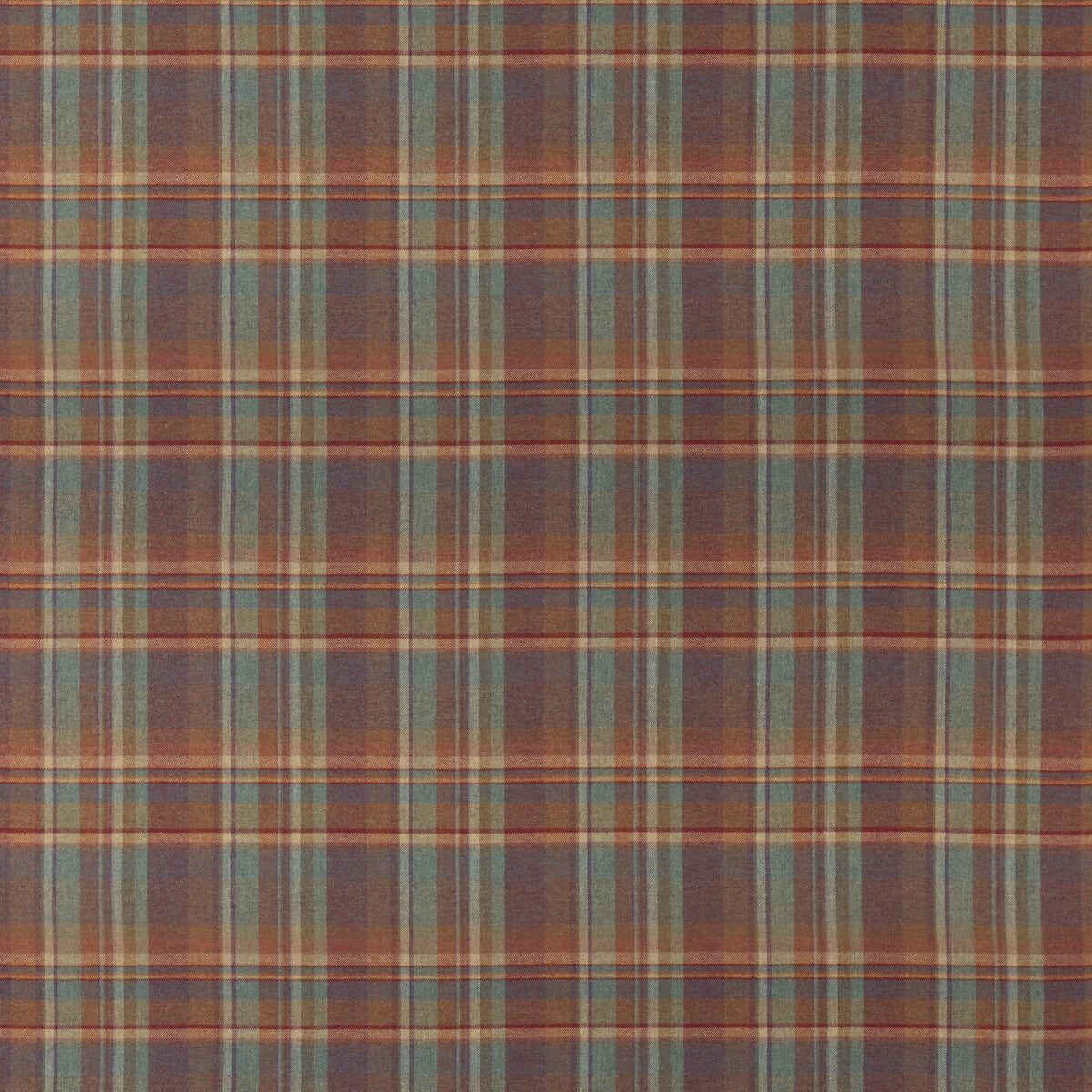 MULBERRY LINDISFARNE PLAID RED/TEAL