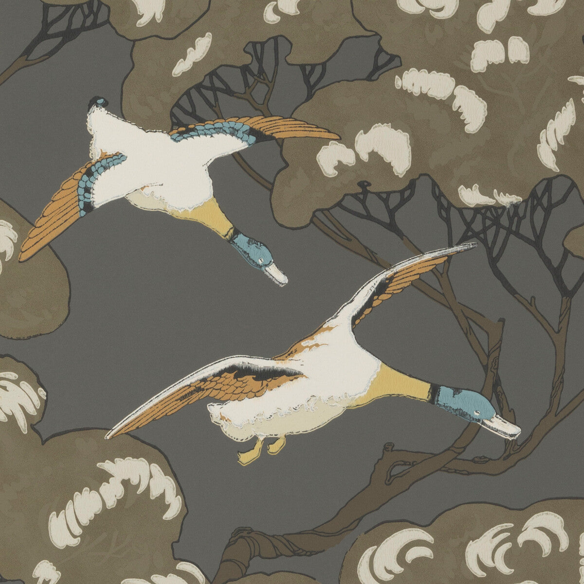 MULBERRY FLYING DUCKS CHARCOAL