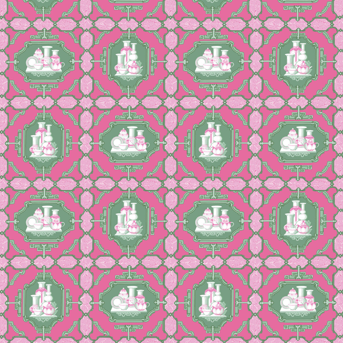 GASTON Y DANIELA PORCELANAS ROSA/VERDE