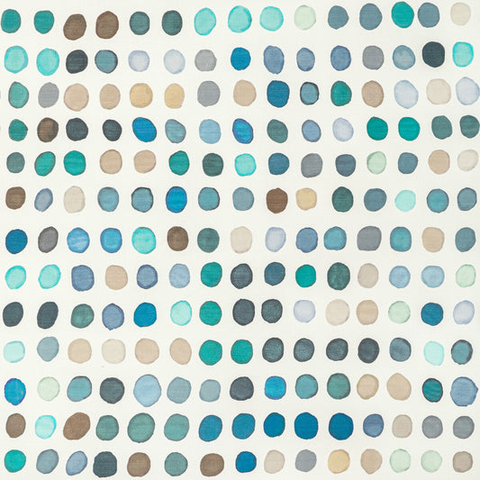 LEE JOFA MODERN TWISTER PRINT DENIM/AQUA