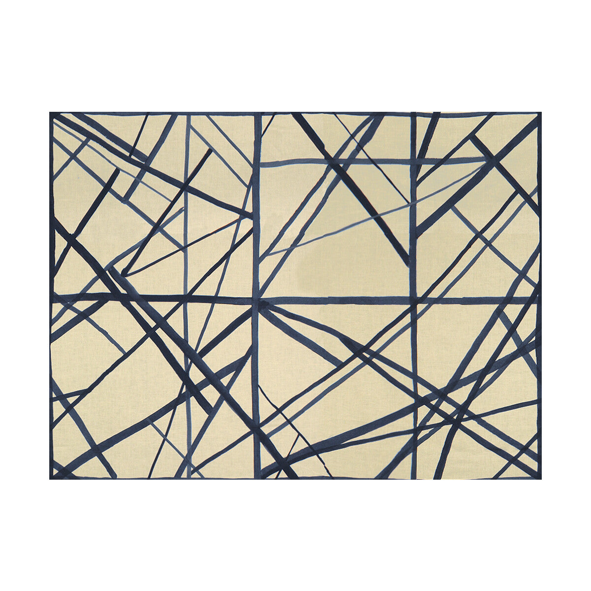 LEE JOFA MODERN CHANNELS PERIWINKLE/OAT
