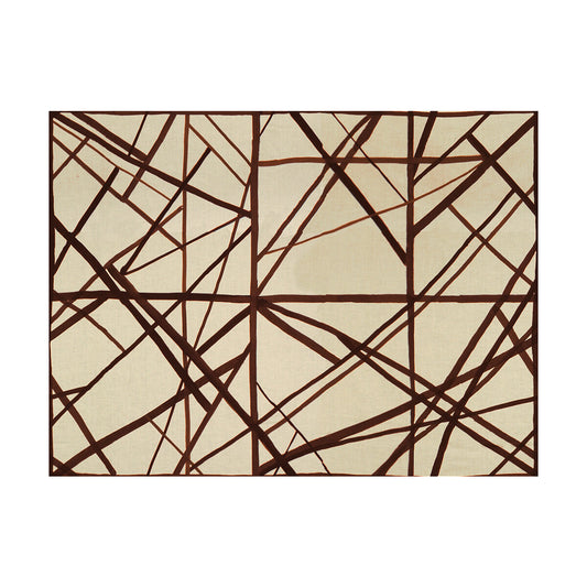 LEE JOFA MODERN CHANNELS PLUM/OATMEAL