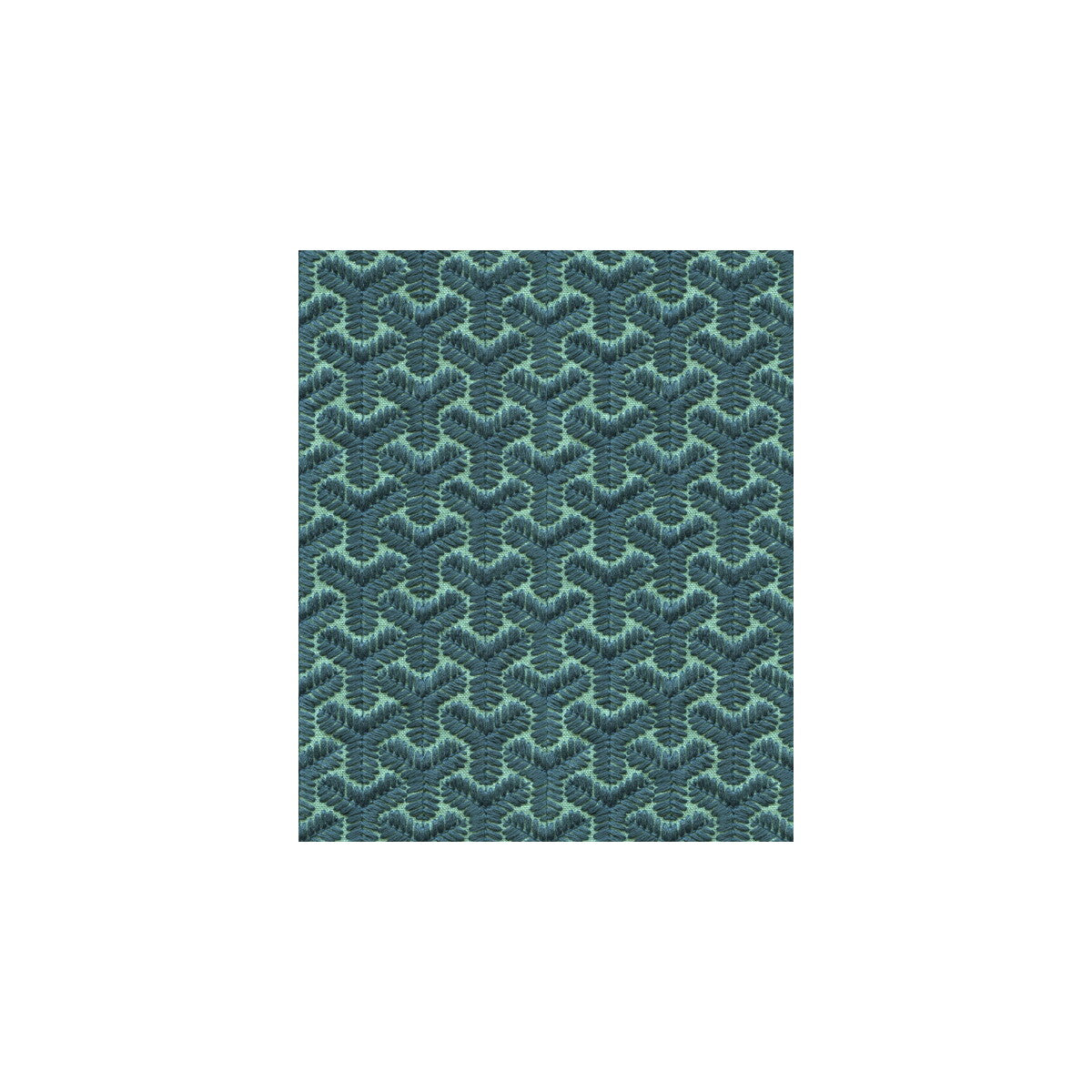 LEE JOFA MODERN CHENGTUDOOR EMB BLUE/AQUA