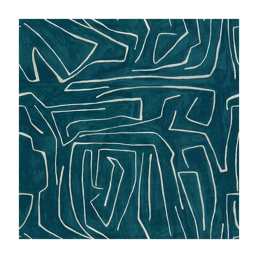 LEE JOFA MODERN GRAFFITO TEAL/PEARL